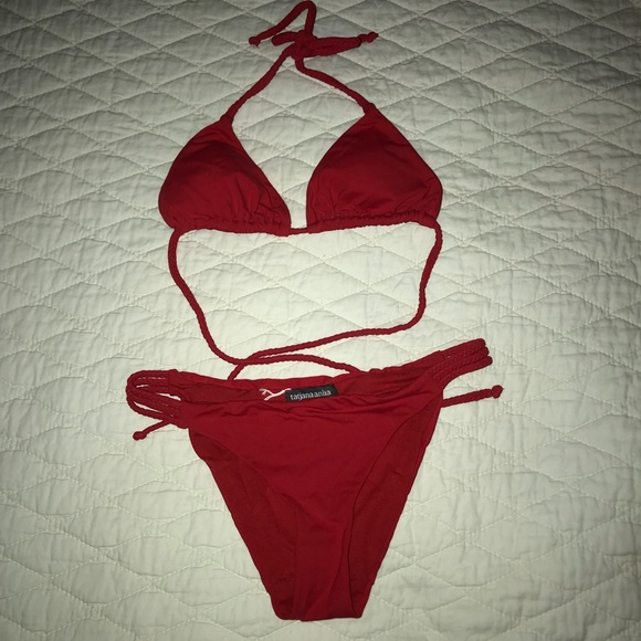 DASH Swim Dash Designer Red Bikini Poshmark